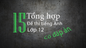 tổng hợp 15 đề thi tiếng Anh lớp 12 THPT - Có đáp án