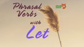 Phrasal verbs with Let - Cụm động từ trong tiếng Anh