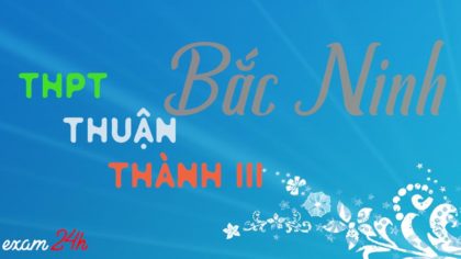 Đề thi thử môn Sinh trường THPT Thuận Thành 3 - Bắc Ninh lần 1 - 2018