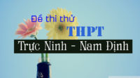 Đề thi thử môn Sinh trường THPT Trực Ninh - Nam Định lần 1 - 2018
