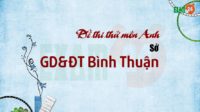 Đề thi thử môn Anh Sở GD&ĐT tỉnh Bình Thuận lần 1 - 2018