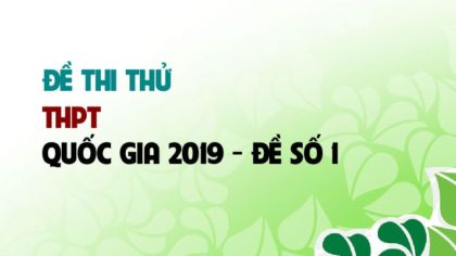 GIẢI CHI TIẾT Đề ôn thi THPT Quốc Gia môn Sinh 2019- Đề số 1 - Thầy Đinh Đức Hiền