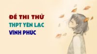 Đề thi thử môn Anh có đáp án trường THPT Yên Lạc - Vĩnh Phúc lần 3 - 2019