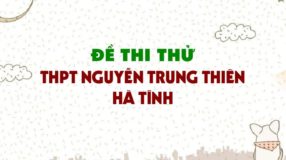 Đề thi thử môn Sinh trường THPT Nguyễn Trung Thiên - Hà Tĩnh lần 2 - 2019