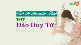 GIẢI CHI TIẾT đề thi thử môn Anh 2019 THPT Đào Duy Từ - Hà Nội lần 2