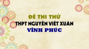 Đề thi thử môn Anh trường THPT Nguyễn Viết Xuân - Vĩnh Phúc lần 4 - 2019